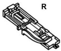 ELNA eXcellence 620 - F: Satin Stitch Foot - 8