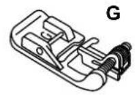 ELNA eXcellence 620 - F: Satin Stitch Foot - 6