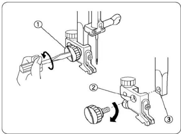 ELNA eXcellence 620 - Enlever et fixer le pied à coudre - 1