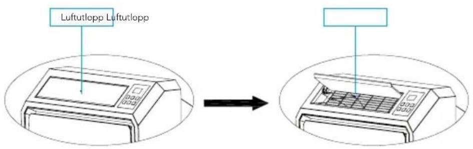 Mestic SPA3000 - Öppna luftutloppet - 1