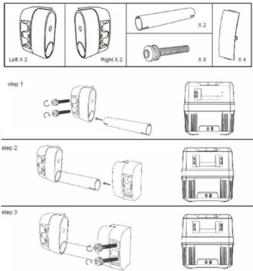 Mestic MCCHD45 - Handle installation - 1