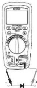 Extech EX503 - ESSAI de DIODE - 1