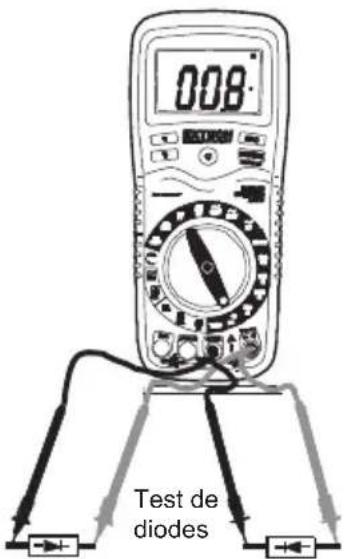 Extech EX410A - TEST de DIODES - 1