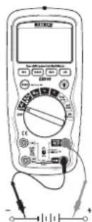 Extech EX505 - Mesures detension CC - 1