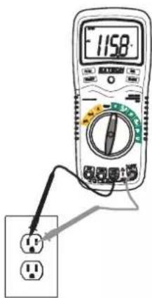 Extech EX430A - Mesures detension AC - 1