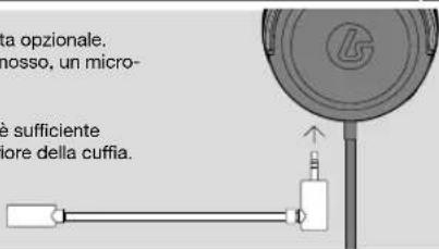 ta opzionale, nosso, un micro- è sufficiente iore della cuffia.