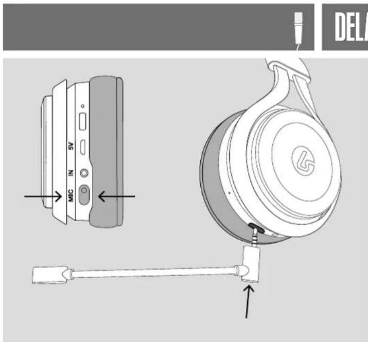 MIC IN 5V DEL A