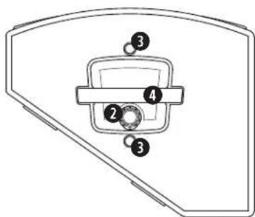 Diagram of a mechanical or electrical component with numbered parts labeled 2, 3, and 4