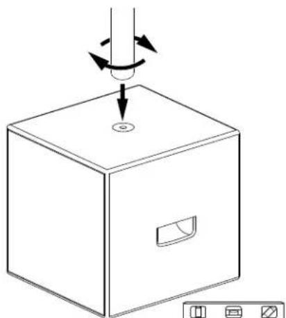 BOSE AMM108 - Montaje con un subwoofer - 2