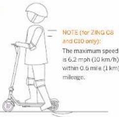 SEGWAY Ninebot eKickScooter ZING C10 - CAUTION - 4