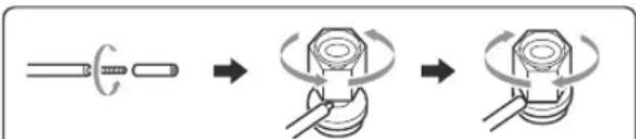 ONKYO D175 - Connexion des enceintes - 1