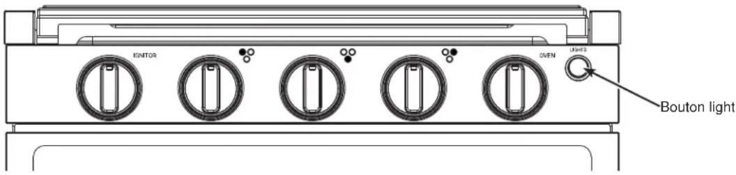 GE Profile PLD617RTSS - Éclairage du four et des boutons de commande - 1