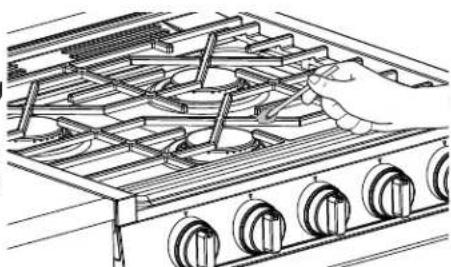 GE Profile PLD617RTSS - Lighting the Cooktop Manually - 2
