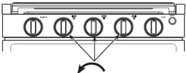 GE Profile PLD617RTSS - TESTEZ les brûleurs de la TABLE de cuisson - 1
