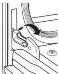 GE Profile PLD617RTSS - Pour retirer la porte : - 1