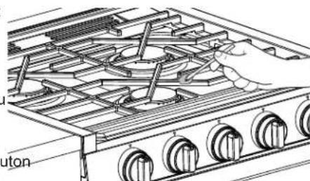 GE Profile PLD617RTSS - Sélection de la taille de flamme - 2
