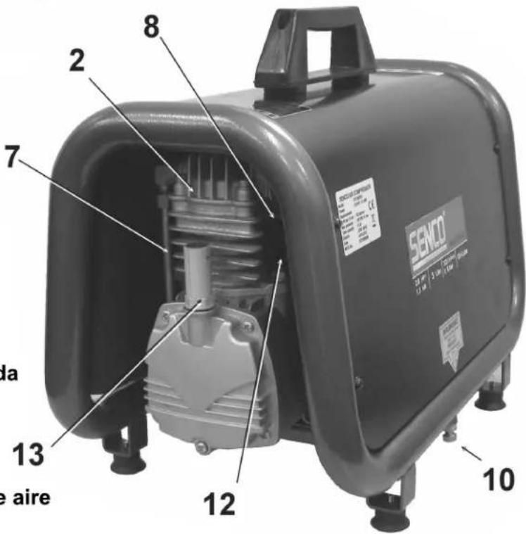 2 8 7 da 13 e aire 12 10 SINO®