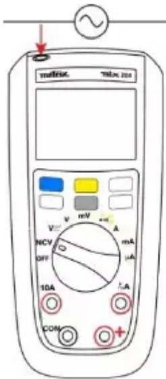 METRIX MTX204 - Detectarea tensiunii fãrã contact (NCV) - 2