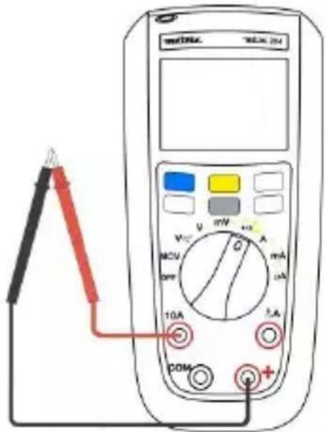 METRIX MTX204 - Testing the 10A Fuse - 2