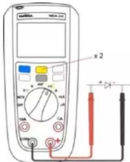 METRIX MTX204 - Test van de diodes - 2