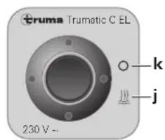 TRUMA Trumatic C 4002 - Rød kontrollampe „Driftsforstyrrelse“ - 2