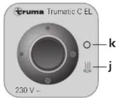 TRUMA Trumatic C 4002 - Spia di controllo rossa „Disturbo“ - 2