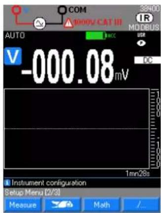 METRIX MTX 3293B - SETUP 2/3: configuration des paramètres de mesure - 1