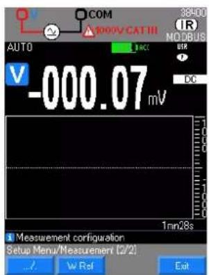 METRIX MTX 3293B - Mesure 2/2: configuration des paramètres de la mesure (suite) - 1
