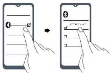 NOKIA Comm Band + CB201 - Sammenkoble og koble til med Bluetooth - 1