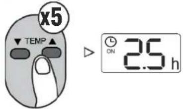 MundoClima MUPO12H9 - Configuração do TIMER ON - 3