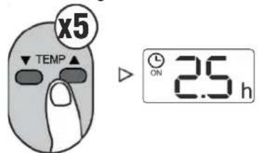 MundoClima MUPO12H9 - Einstellung der TIMER ON - 3
