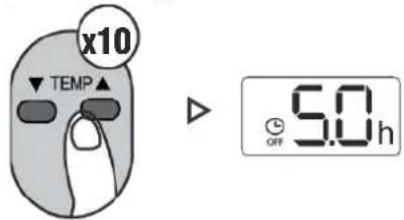 MundoClima MUPO12H9 - Réglage du TIMER OFF - 3