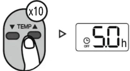 MundoClima MUPO12H9 - TIMER OFF setting - 3