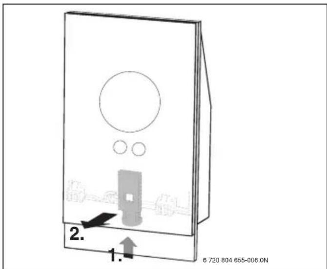 BUDERUS Logamatic TC100 - Allacciamento/rimozione del termoregolatore d'ambiente modulante digitale - 2