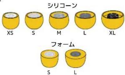 シリコーン XS S M L XL フォーム S L