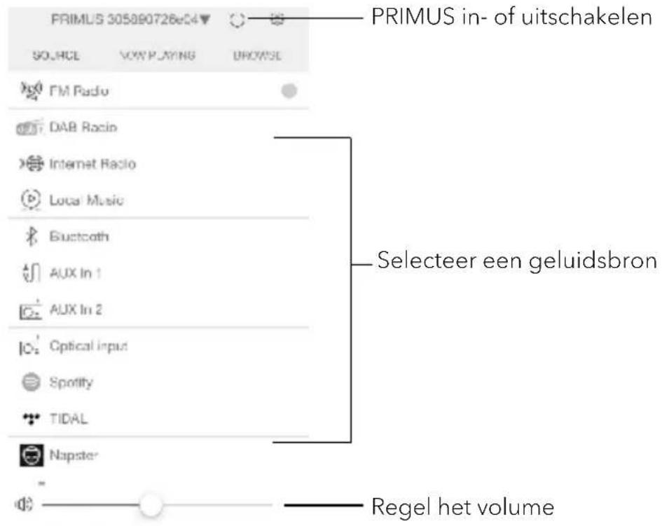 SONORO Primus SO340 - Bedien PRIMUS via de UNDOK ^TM app. - 1