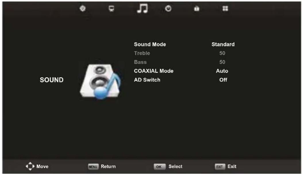 Yasin YT43FTB1 - OSD Menu SOUND - 1