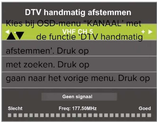 Yasin YT43FTB1 - DTV (digital) handmatig afstemmen - 1