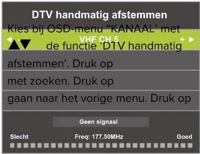 Yasin YT32HTB1 - DTV (digitaal) handmatig afstemmen - 1