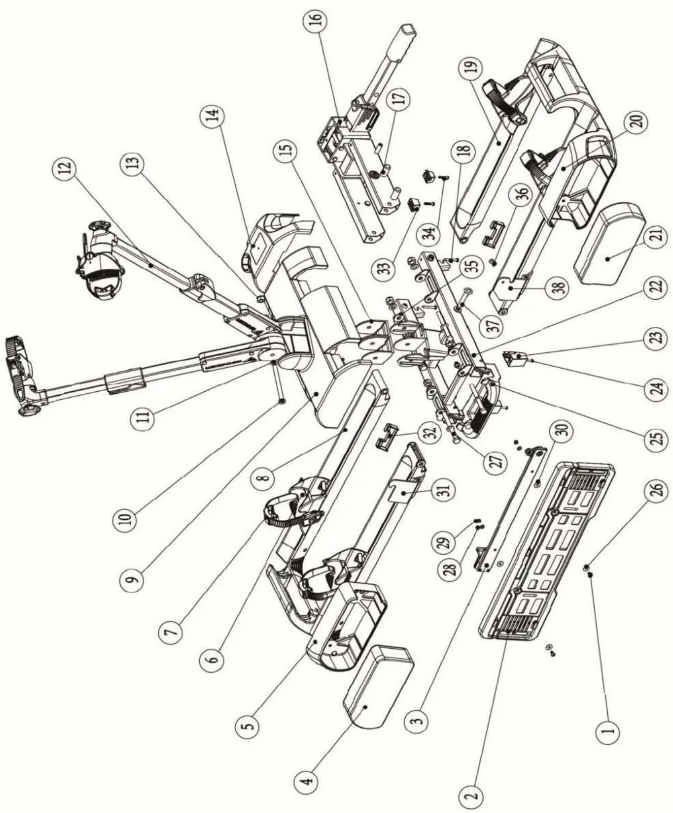 Spinder Xplorer - EXPLODED VIEW - 1