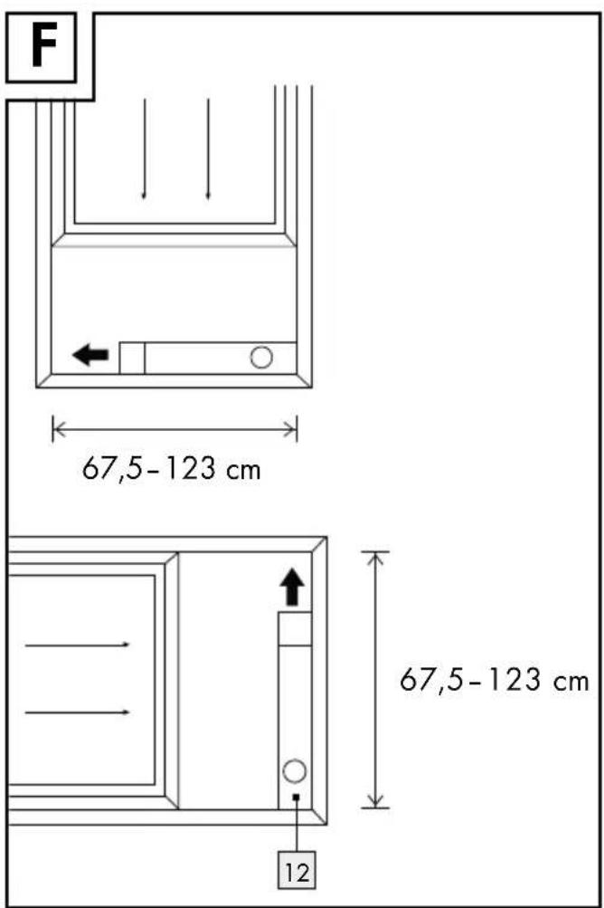F 67,5-123 cm 67,5-123 cm 12