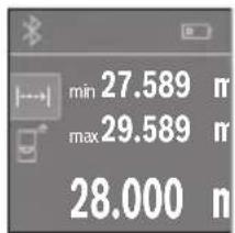 BOSCH PLR 40 C - Medição contínua (ver figura C) - 1