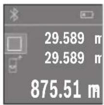 BOSCH PLR 40 C - Yüzey ölçümü - 1
