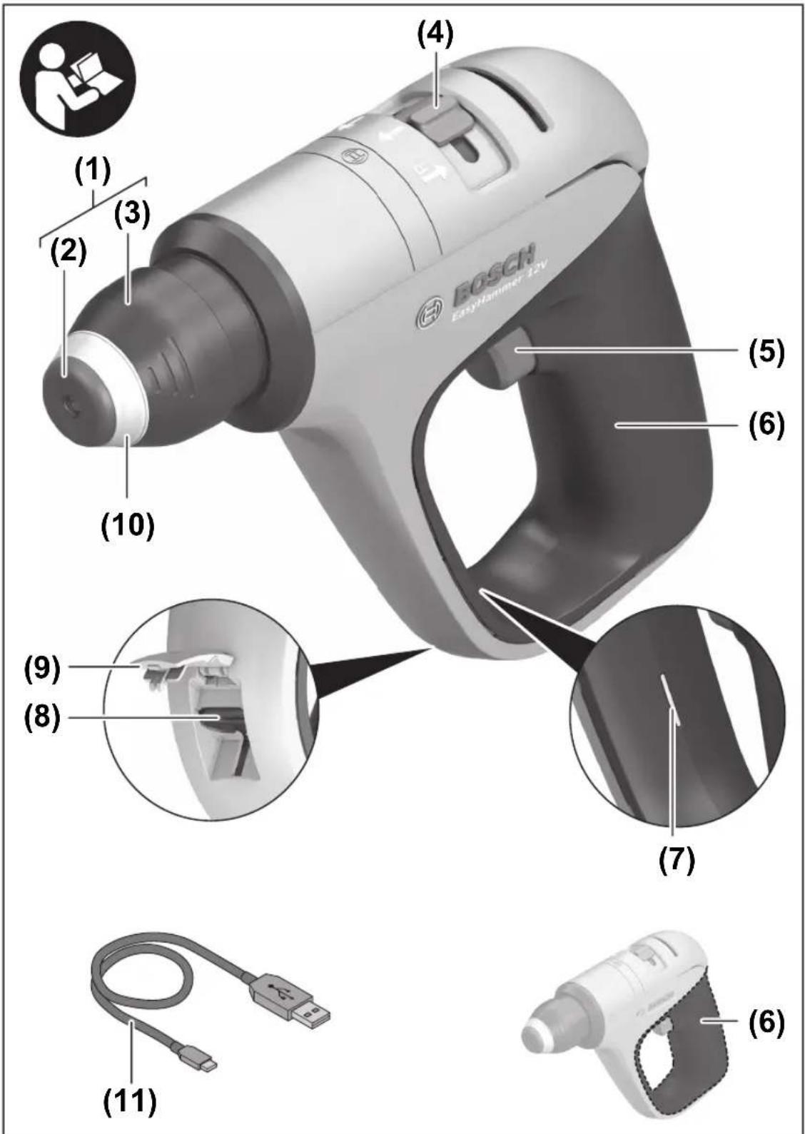 BOSCH EasyHammer 32V (1) (2) (3) (4) (5) (6) (7) (8) (9) (10) (11) (6)