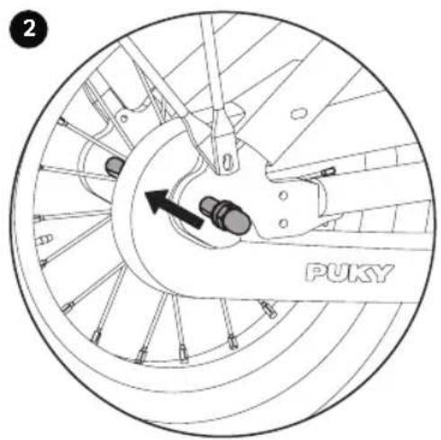 Puky Youke - USTAWIENIE NAPIĘCIA ŁAŃCUCHA YOUKE, STEEL UND STEEL CLASSIC - 2