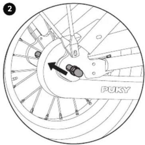 Puky Youke - REGOLAZIONE DELLA TENSIONE DELLA CATENA YOUKE, STEEL UND STEEL CLASSIC - 2