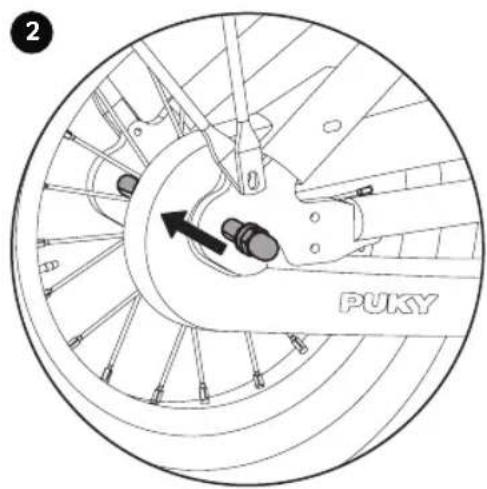 Puky Youke - Réglage de la tension de la chaîne YOUKE, STEEL UND STEEL classic - 2