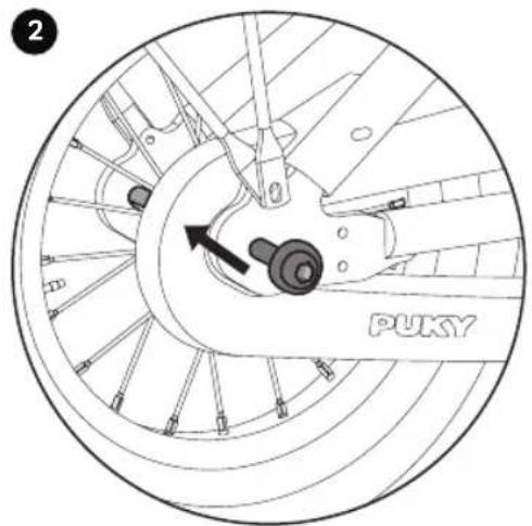 Puky Youke - EINSTELLUNG DER KETTENSPANNUNG LS-PRO 16 - LS-PRO 18 MIT CHAINLOOPER - 2