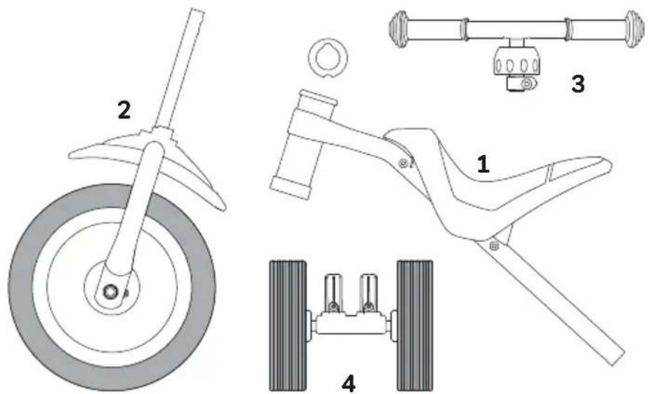 Puky moto - LEVERINGSOMFANG PUKYMOTO - 1