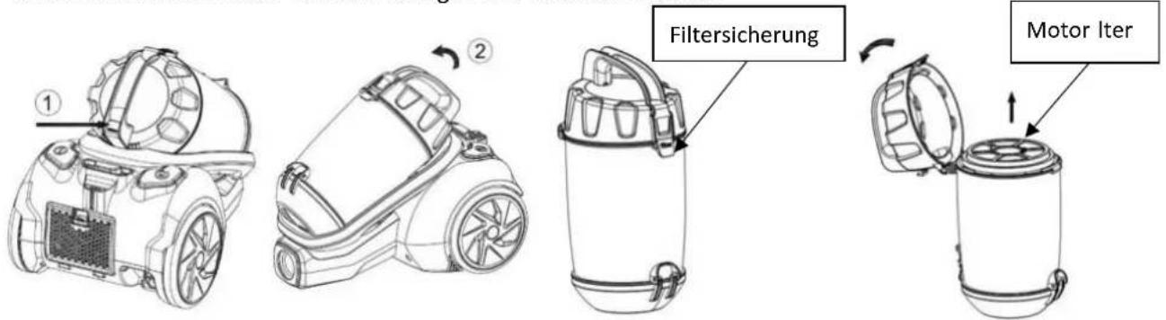 Sauber V60 - STAUBBEHALTER REINIGEN - 4